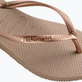 Infradito Havaianas Slim da donna oro rosa 5