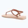 Sandali Havaianas Flash Urban da donna, rosa e oro, arrossiti. 3