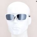 Occhiali da sole UVEX Sportstyle 232 P bianco opaco/polietilene specchiato argento 11