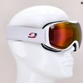 Occhiali da sci Julbo Pioneer bianco/rosa/rosa flash 10