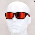 Occhiali da sole UVEX Sportstyle 232 P nero opaco rosso/polavision rosso specchio 11