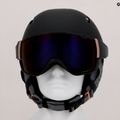 Casco da sci donna Salomon Mirage nero/oro solare 10