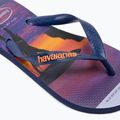 Infradito Havaianas Hype da uomo blu marino/blu marino/arancione di Megonia 7