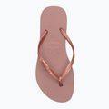 Infradito Havaianas Slim Platform da donna, rosa croco 5