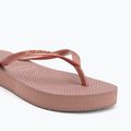 Infradito Havaianas Slim Platform da donna, rosa croco 7