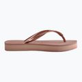 Infradito Havaianas Slim Platform da donna, rosa croco 2