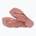 Infradito Havaianas Slim Square da donna, rosa croco 5
