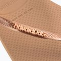 Infradito Havaianas Square Logo Metallic oro rosa / oro rosa da donna 13