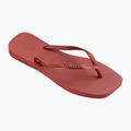 Infradito Havaianas Square Logo Metallic mogano da donna 8