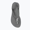 Sandali Havaianas Luna Flatform grigio acciaio da donna 5