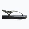 Sandali Havaianas Luna Flatform grigio acciaio da donna 9