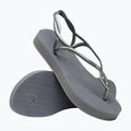 Sandali Havaianas Luna Flatform grigio acciaio da donna 12