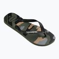 Infradito Havaianas Top Camu verde oliva/nero da uomo 8