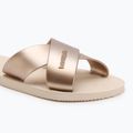 Infradito donna Havaianas Aqua Metallic beige 7