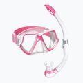 Mares Combo Wahoo Kit snorkel rosa neon/bianco/chiaro