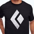 Maglietta da arrampicata da uomo Black Diamond Chalked Up nero 3