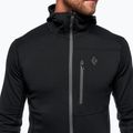 Felpa da trekking da uomo Black Diamond Coefficient Fleece Hoody nero 4