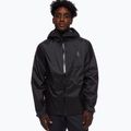 Giacca da pioggia da uomo Black Diamond Treeline nero