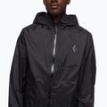 Giacca da pioggia da uomo Black Diamond Treeline nero 4