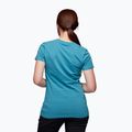 Maglietta da arrampicata da donna Black Diamond Chalked Up blu ceruleo 2
