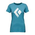 Maglietta da arrampicata da donna Black Diamond Chalked Up blu ceruleo 4