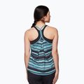 Maglietta da trekking da donna Black Diamond Integrale Tank a righe costiere blu 2