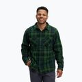 Camicia da trekking da uomo Black Diamond Project Heavy Flannel verde palma/antracite a quadri