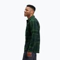 Camicia da trekking da uomo Black Diamond Project Heavy Flannel verde palma/antracite a quadri 3