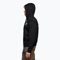 Felpa con cappuccio da uomo Black Diamond Faded Full Zip nero 3