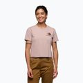 Maglietta donna Black Diamond Faded Crop malva pallido