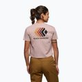 Maglietta donna Black Diamond Faded Crop malva pallido 3
