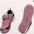 Scarponi da trekking Jack Wolfskin Vili Action Low color malva cenere per bambini 12