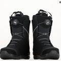 Scarponi da snowboard da donna Salomon Kiana Dual Boa nero/argento 17