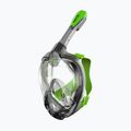 Maschera integrale SEAC Magica grigio chiaro/verde lime per lo snorkeling