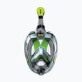 Maschera integrale SEAC Magica grigio chiaro/verde lime per lo snorkeling 2