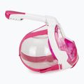 Maschera integrale per snorkeling SEAC Magica white/pink 3