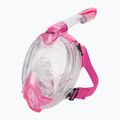 Maschera integrale SEAC Libera trasparente/rosa per lo snorkeling 5