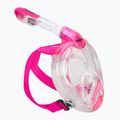 SEAC Magica maschera integrale per bambini in silicone nero/rosa per lo snorkeling