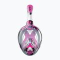 SEAC Magica maschera integrale per bambini in silicone nero/rosa per lo snorkeling 2