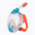 SEAC Libera acquamarina/arancio maschera integrale per bambini per lo snorkeling 5