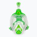 Maschera facciale integrale da snorkeling per bambini SEAC Libera lime transparent/lime 2