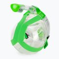 Maschera facciale integrale da snorkeling per bambini SEAC Libera lime transparent/lime 4