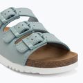 Scholl Rio Wedge Ad Med infradito da donna blu chiaro 7