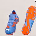 Scarpe da calcio PUMA Future Pro FG/AG blu glimmer/puma bianco/ultra arancione per bambini 11