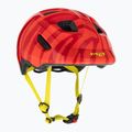 Casco da bicicletta per bambini MET Hooray rosso zebra opaco