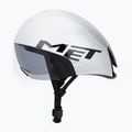 Casco da ciclismo MET Codatronica white/silver matte glossy 3