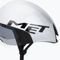 Casco da ciclismo MET Codatronica white/silver matte glossy 7