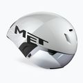Casco da ciclismo MET Codatronica white/silver matte glossy 10