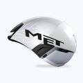 Casco da ciclismo MET Codatronica white/silver matte glossy 12