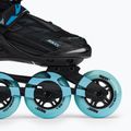 Pattini a rotelle da donna Roces Helium II TIF nero/azzurro 6